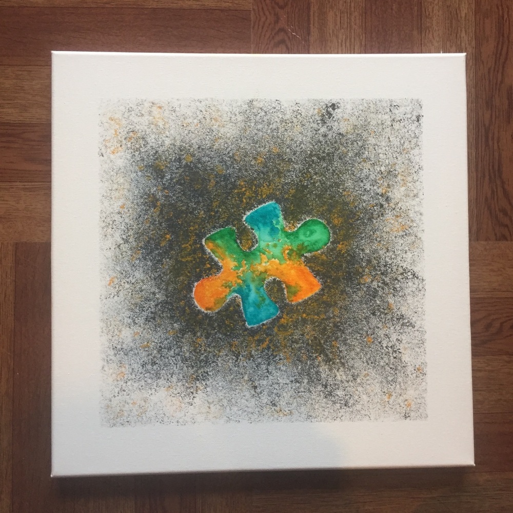 Breakthough- hand drawn/painted art